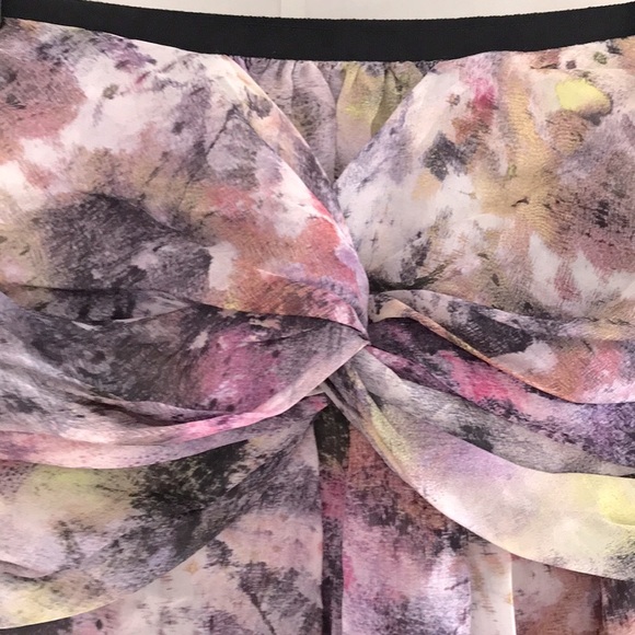 ELIZABETH&JAMES Sheer Silk Blouse & Mini Skirt Set - Picture 10 of 16